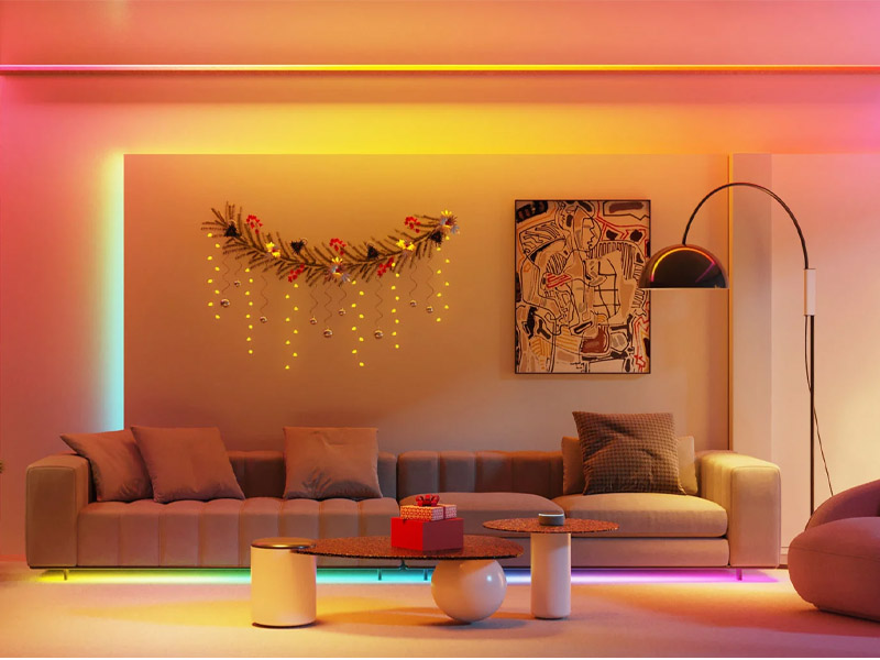 Magic LED strip for living room